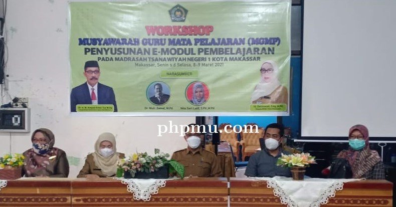 Kakankemenag Kota Makassar Membuka Workshop Penyusunan E-Modul Pembelajaran MTsN 1 Kota Makassar