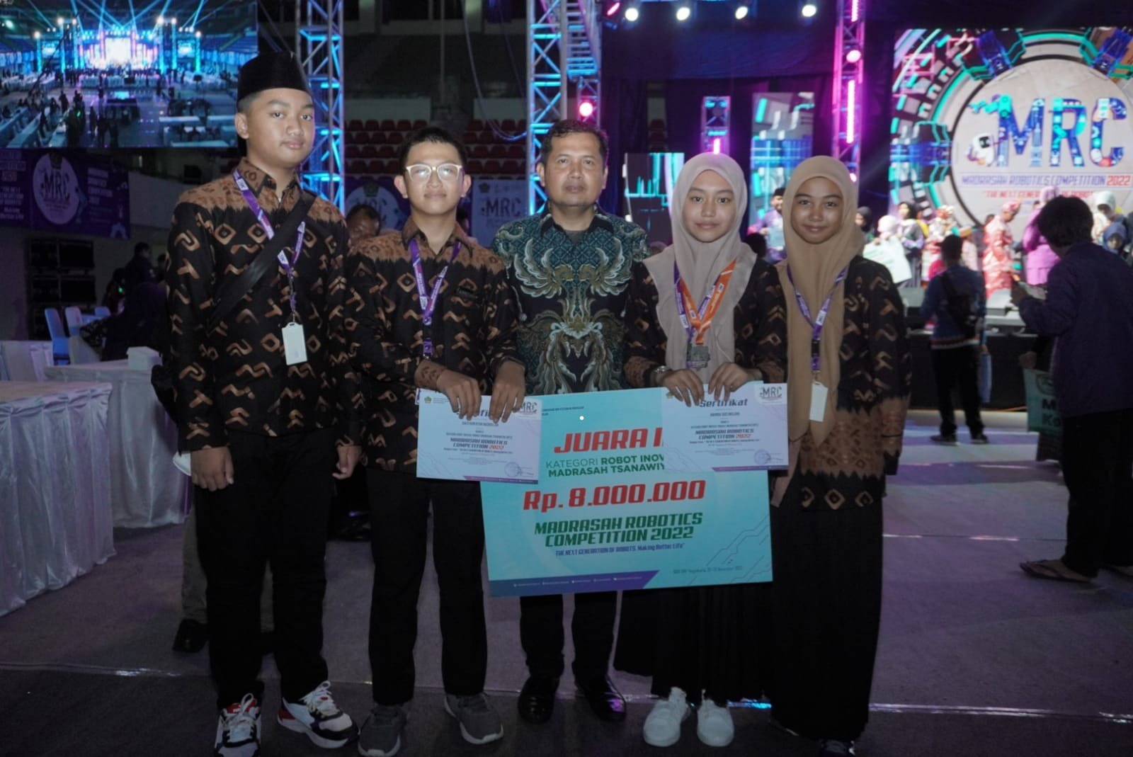 Lagi, MTsN 1 Kota Makassar Kembali Menorehkan Prestasi dalam Ajang Madrasah Robotics Competition (MRC) Tingkat Nasional Tahun 2022 di Universitas Negeri Yogyakarta