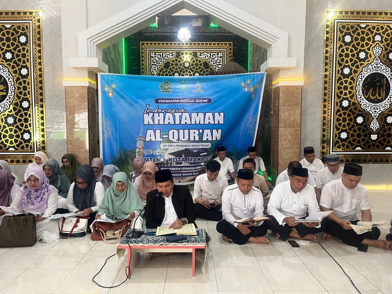MTsN 1 Kota Makassar Berpartisipasi Sukseskan Khataman Al-Qur’an 350.000 Kali Sehari yang Digelar Kemenag RI