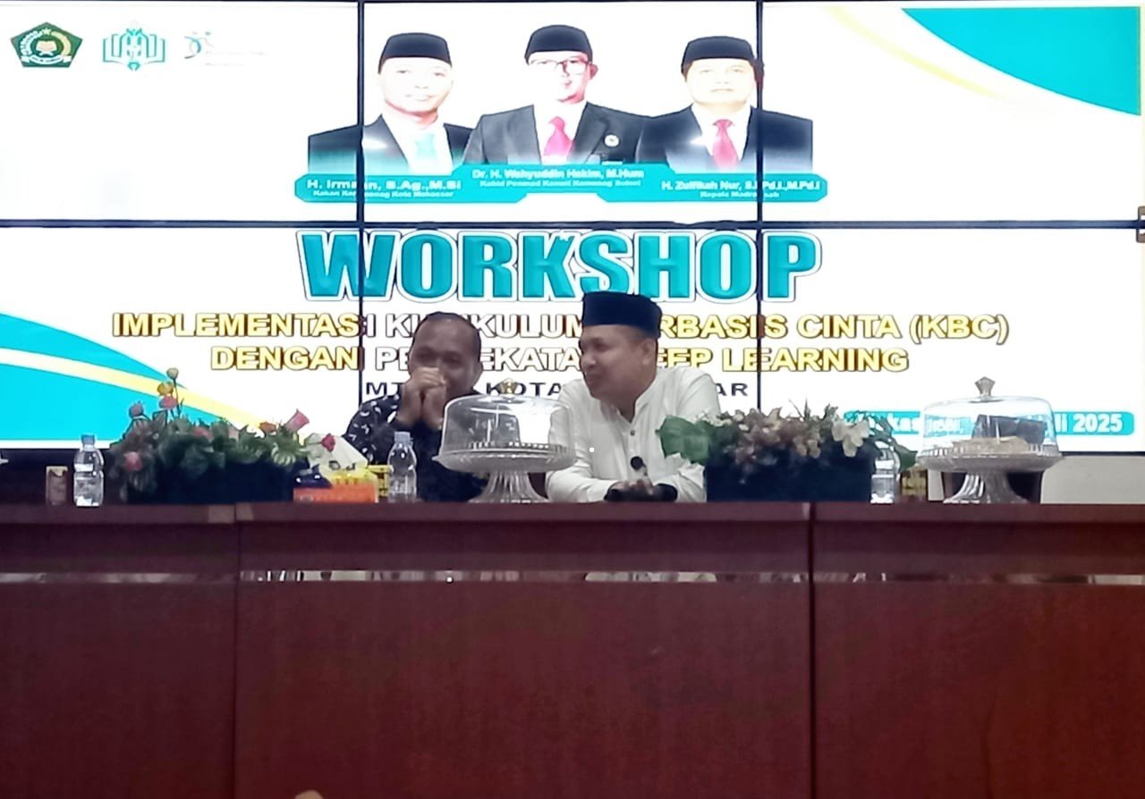 MTsN 1 Kota Makassar Gelar Workshop Implementasi Kurikulum Berbasis Cinta (KBC) dengan Pendekatan Deep Learning