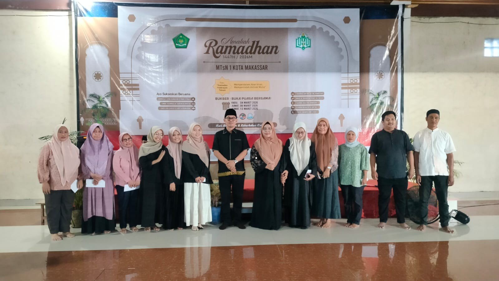 Semarak Ramadhan di MTsN 1 Makassar, Bukber Akbar Kelas 8 dan 9 Dihadiri Kabid Penmad Kanwil Kemenag Sulsel