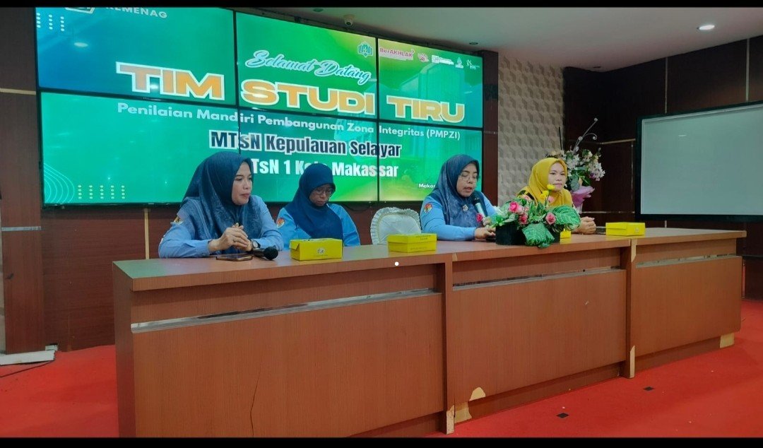 Terima Kunjungan MTsN Kepulauan Selayar, MTsN 1 Kota Makassar Berbagi Strategi Sukses Pembangunan ZI